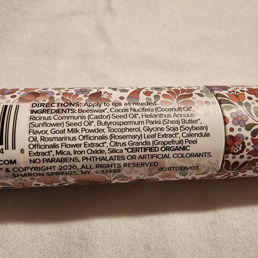 Beekman 1802 Honeyed Grapefruit Goat Milk Lip Balm .15oz Made in the the USA